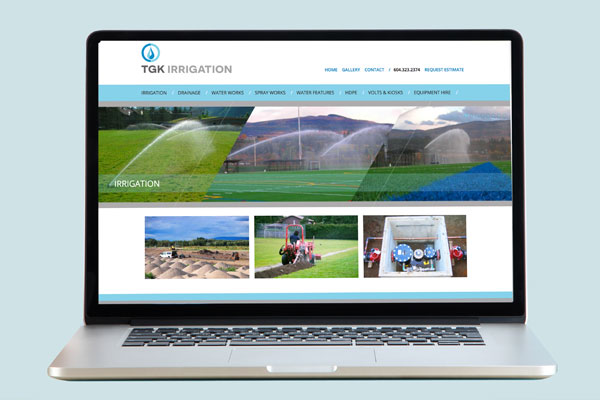 Website Design for Irrigation Company